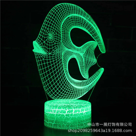 special for shark jellyfish series colorful creative 3DLED night light gift table lamp visual light