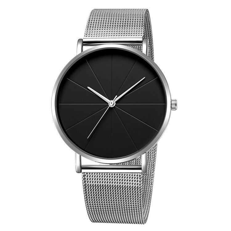 Men's fashion no LOGO watch ladies minimalist style mesh with quartz watch Geneva watch watch
