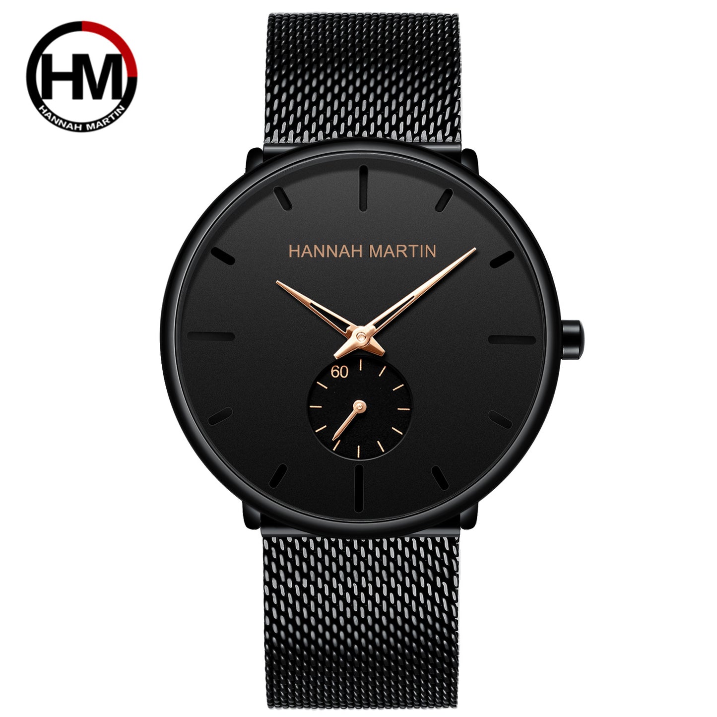 Watches Amazon explosion black waterproof watch Hot personality fashion popular student men's quartz watch