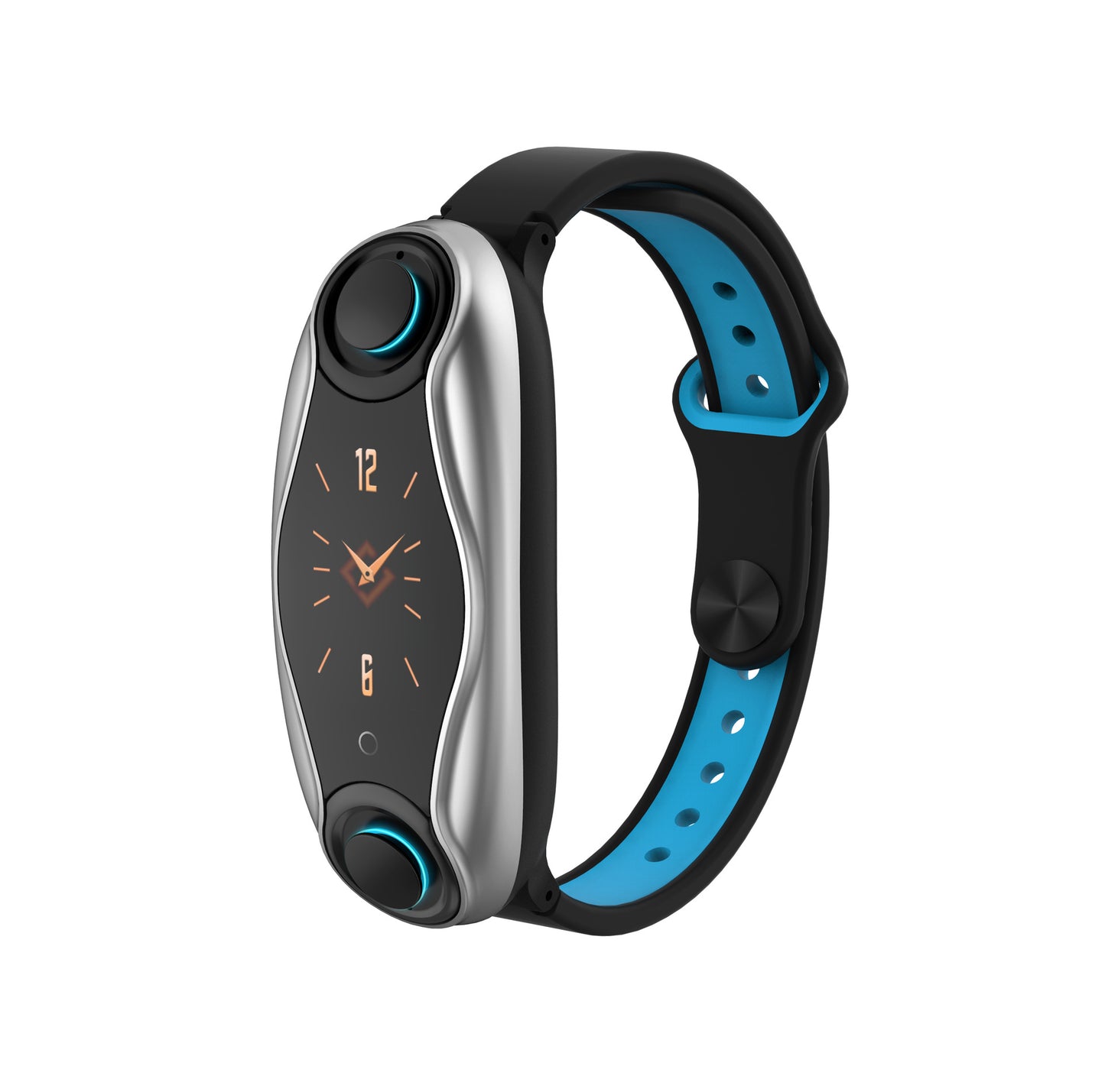 sports  bluetooth  binaural call heart rate blood pressure monitoring headset breathing light smart bracelet watch