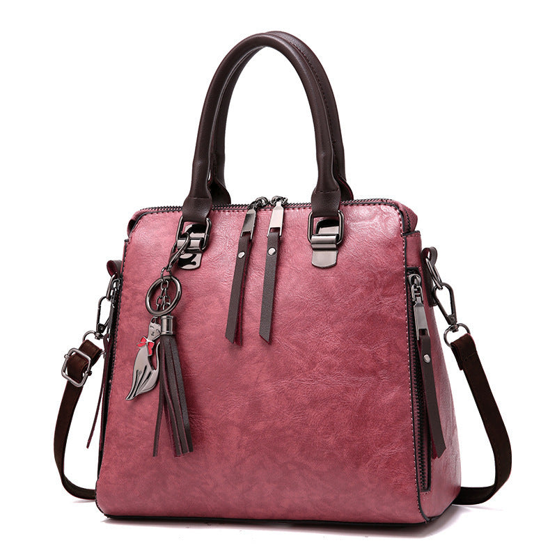 handbags shoulder messenger bag fashion tassels tide middle-aged bag