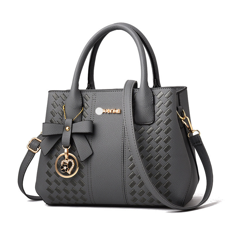Bag women fashion handbags trendy middle-aged embroidered thread one-shoulder messenger bag handbag