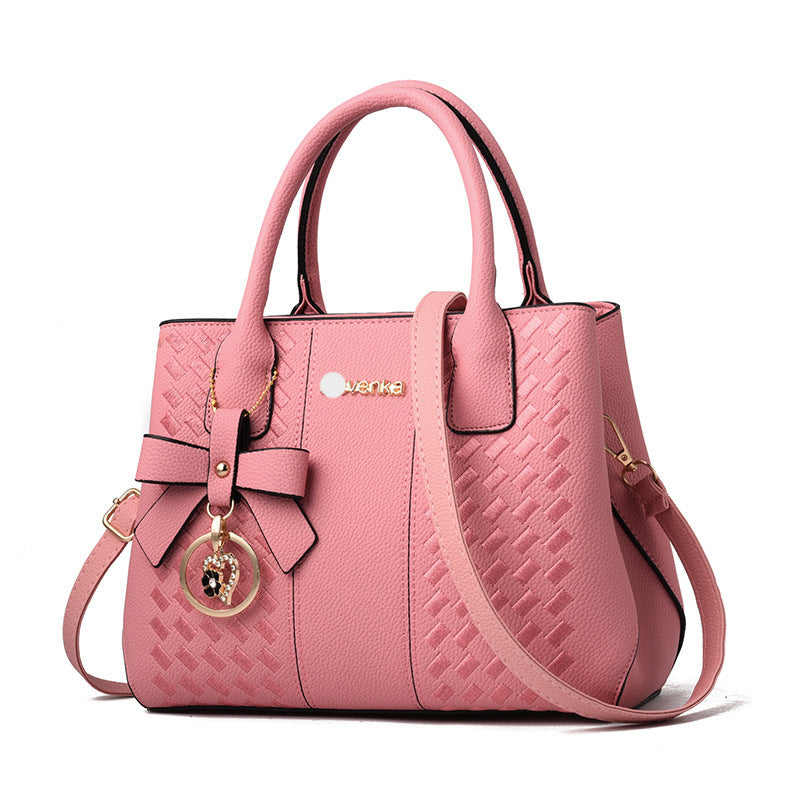 Bag women fashion handbags trendy middle-aged embroidered thread one-shoulder messenger bag handbag