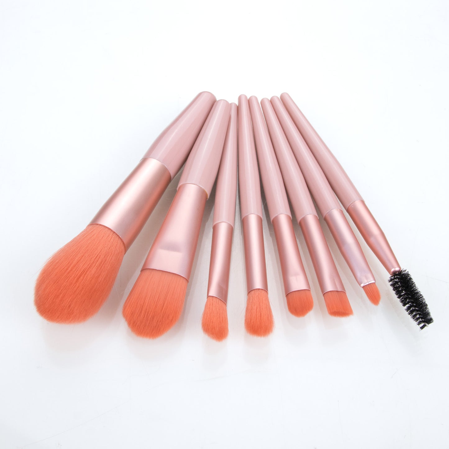 Nongying 8 mini Morandi color makeup brush sets, soft bristles, plastic handle, portable beauty tools in stock