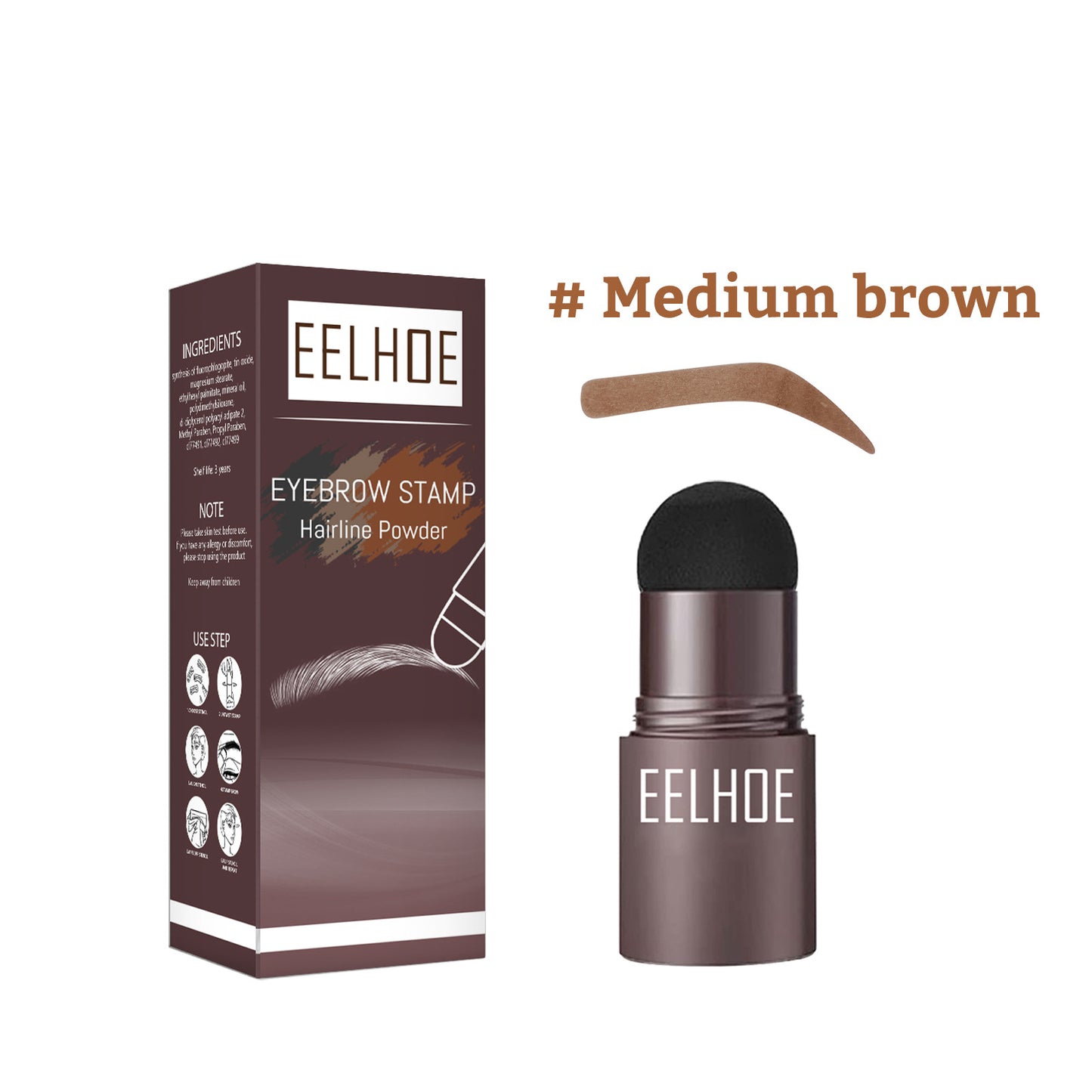 EELHOE mold thrush artifact lazy eyebrow filling makeup eyebrow cake hairline powder repairing powder waterproof and sweat-proof