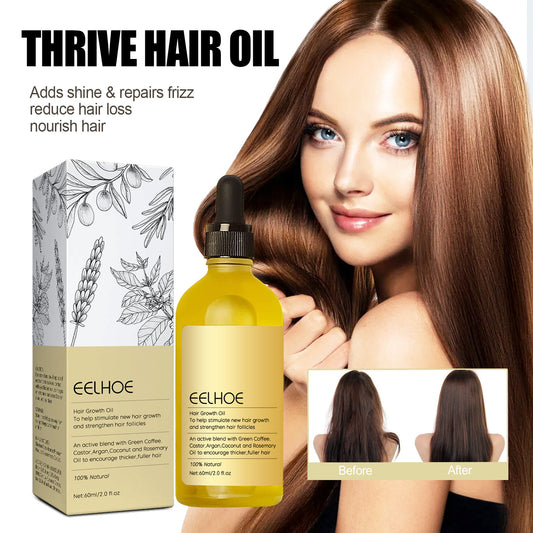 EELHOE Rosemary Thick Hair Essential Oil Anti-shedding Repair Damaged Hair Smooth Hair Nourishing Hair Conditioning Oil