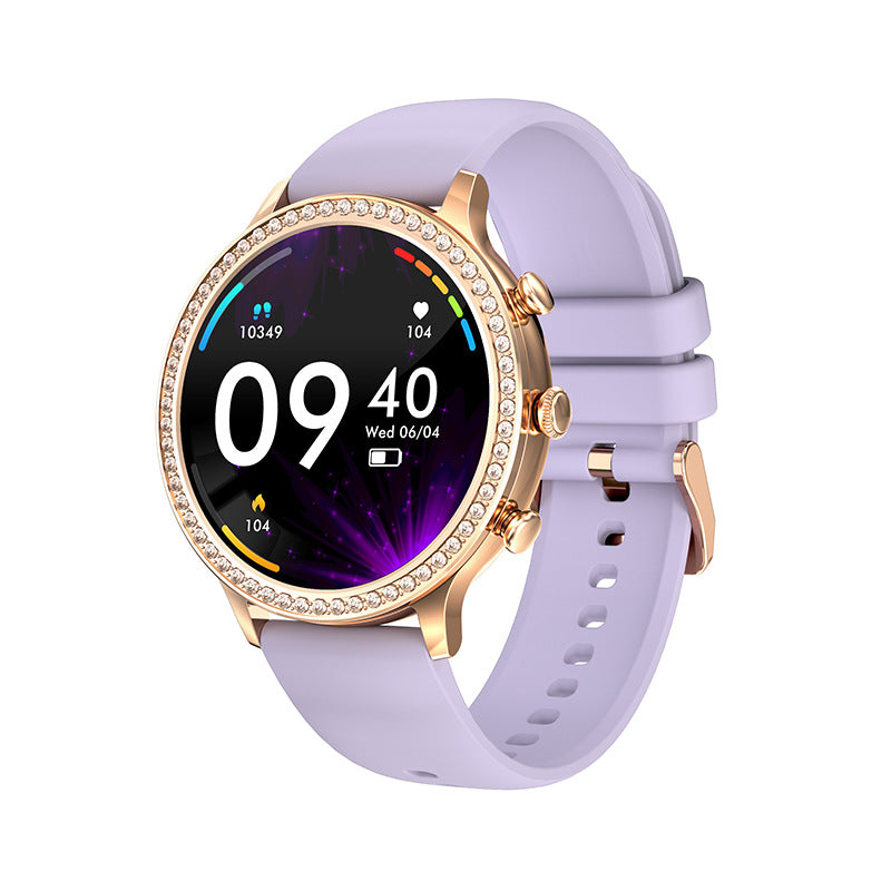 I70 female music call smart watch pedometer heart rate blood pressure monitoring multi-sport smart watch ring