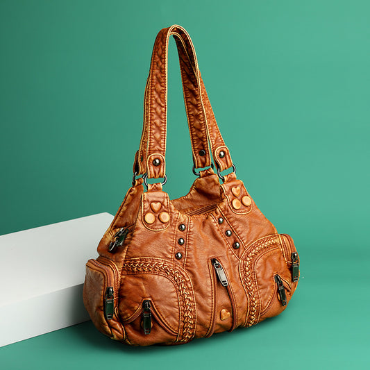 bag fashion solid color women's one-shoulder handbag wholesale cross-border hot sale women's bag new