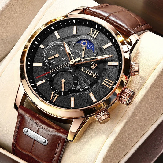 new quartz watch quartz multi-functional chronograph watch