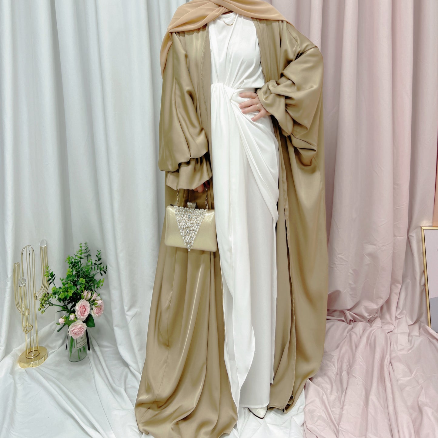 Loriya  Puff Sleeve Cardigan, 2022 Summer Europe and America Dubai Elegant Dress LR490